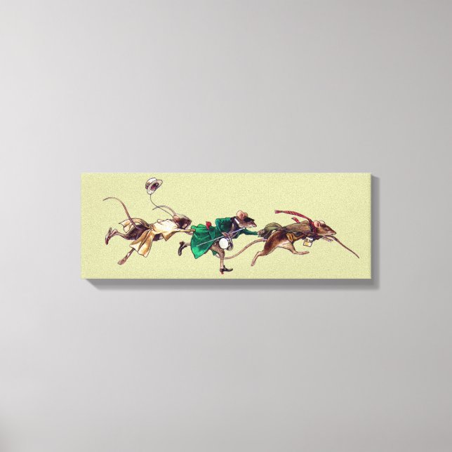 Lienzo Tres ratones ciegos (Anverso)