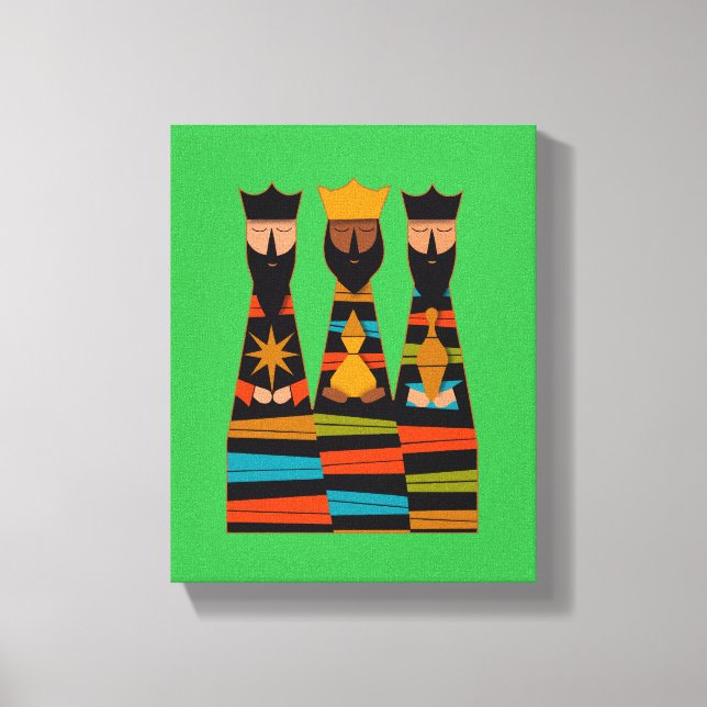 Lienzo Tres Reyes Magos Moderno de Mitad de Siglo (Anverso)