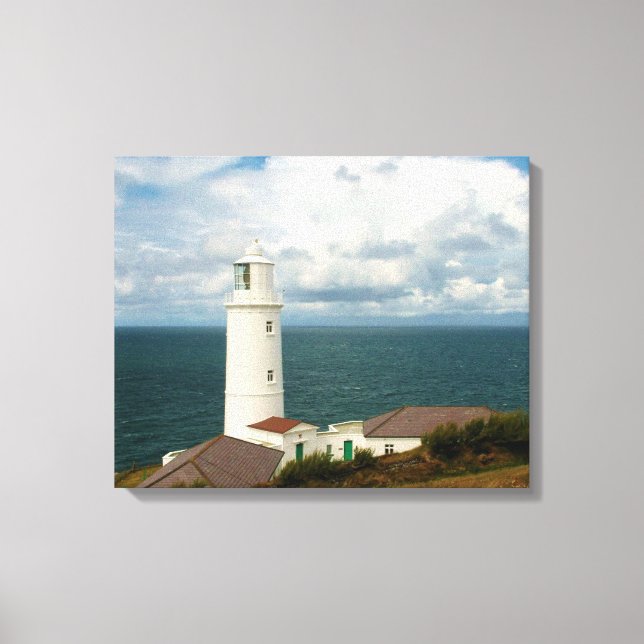 Lienzo Trevose Head Lighthouse Cornwall England (Anverso)