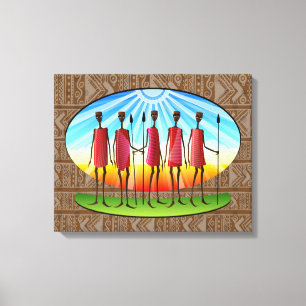 Lienzo Tribal Africano