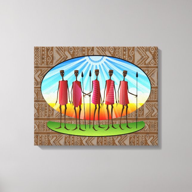 Lienzo Tribal Africano (Anverso)