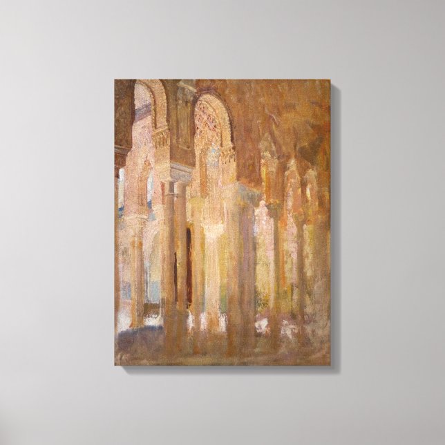 Lienzo Tribunal de los Leones, Alhambra (por Henri Regnau (Anverso)