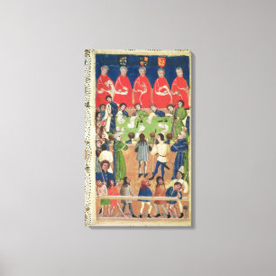 Lienzo Tribunal del Rey, Westminster Hall, c.1460