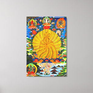 Lienzo Trikaya Buda Poderosa Energía Positiva Mandala
