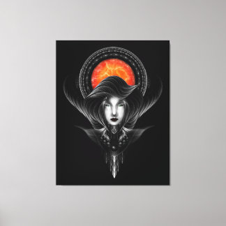 Lienzo Trilia Red Nebula Retrato BLKGS Naranja Sun