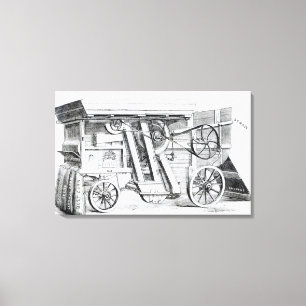 Lienzo Trilla combinada patente de Garrett y de los hijos