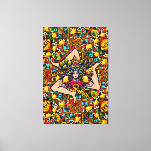 Lienzo Trinacria Sicilia