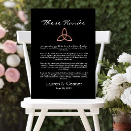 Lienzo Trinidad Celta Knot Boda irlandés vota ayuno manua