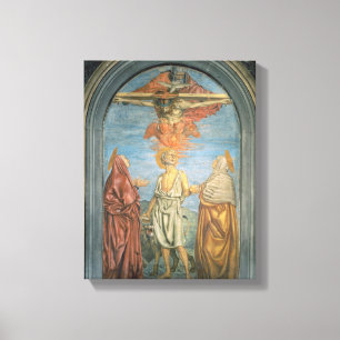 Lienzo Trinidad santa con St Jerome (fresco)