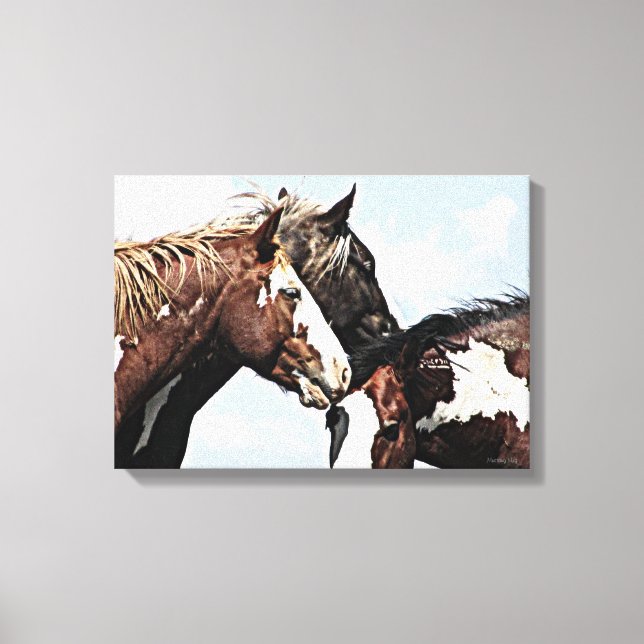 Lienzo Trío pintado (Anverso)