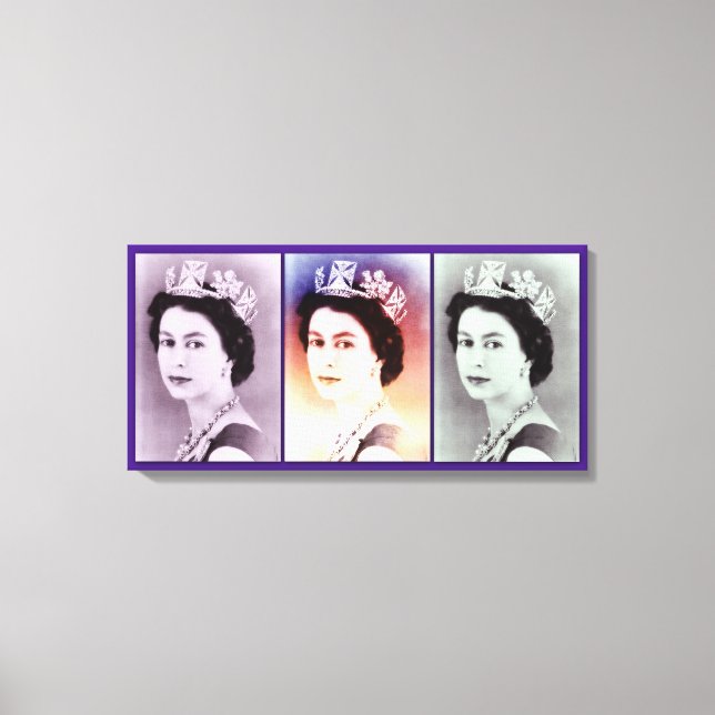 Lienzo Trio Reina Isabel II (Anverso)