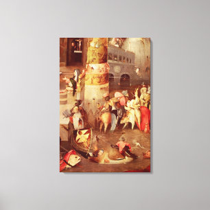 Lienzo Tríptico de la tentación de St Anthony