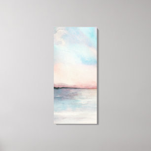 Lienzo Triptillo de puesta de sol en el mar - Colores de