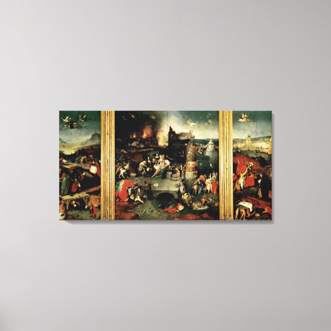 Lienzo Triptych: La tentación de San Antonio (Anverso)