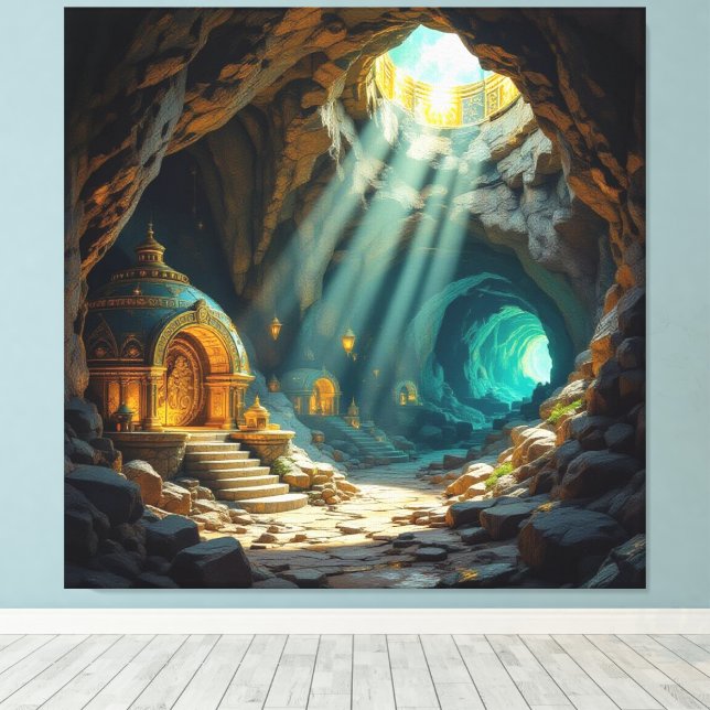 Lienzo Triptychon (Insitu (piso de madera))