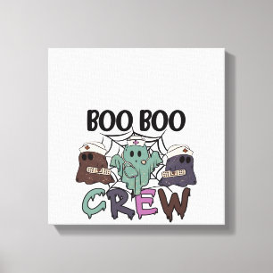 Lienzo Tripulación Boo Boo Enfermera Halloween Fantasma D