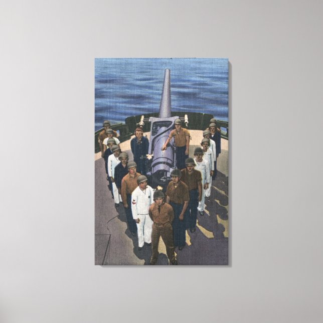 Lienzo Tripulación de armas en formación de victoria - Ma (Anverso)