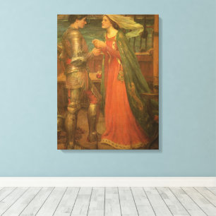Lienzo Tristán e Isolda por John William Waterhouse