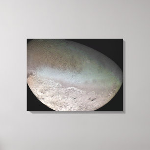 Lienzo Tritón, la luna más grande del planeta Neptuno
