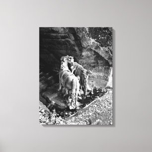 Lienzo Tritones que riegan los caballos del sol