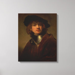 Lienzo Tronie' de un joven con Gorget y Beret