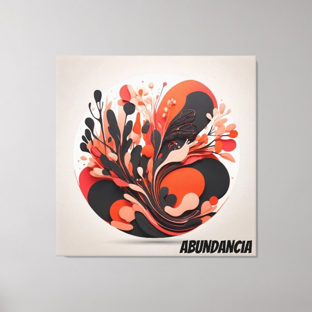 Lienzo Tropical Abundancia y Naturaleza (Anverso)