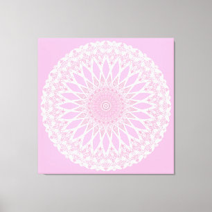 Lienzo Trópicos rosas rosas Mandala