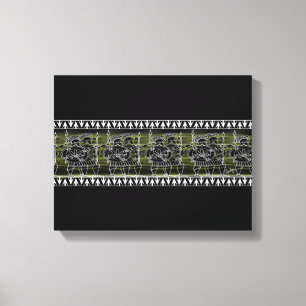 Lienzo Troya de figuras negras griegas