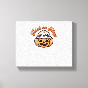 Lienzo Truco de eslora de Halloween o calabaza de espuma