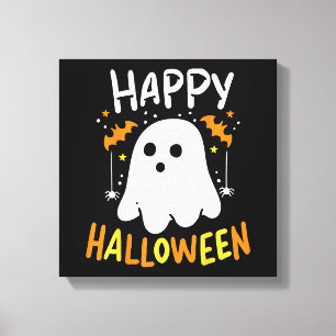 Lienzo Truco o trato fantasma de Halloween