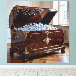 Lienzo Truhen voller Diamanten