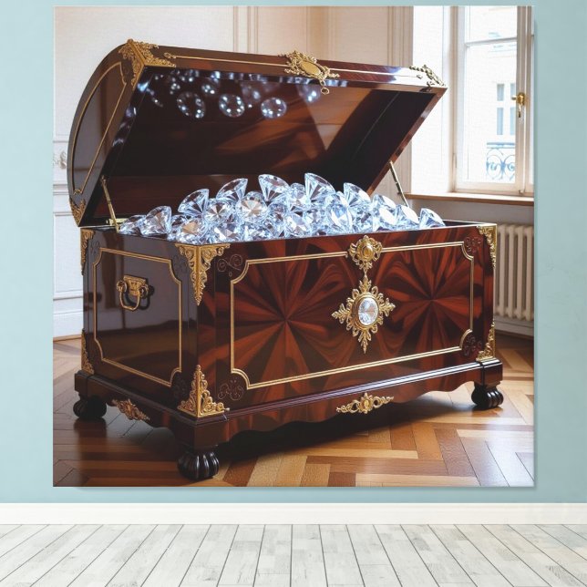 Lienzo Truhen voller Diamanten (Insitu (piso de madera))