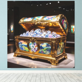 Lienzo Truhen voller Diamanten