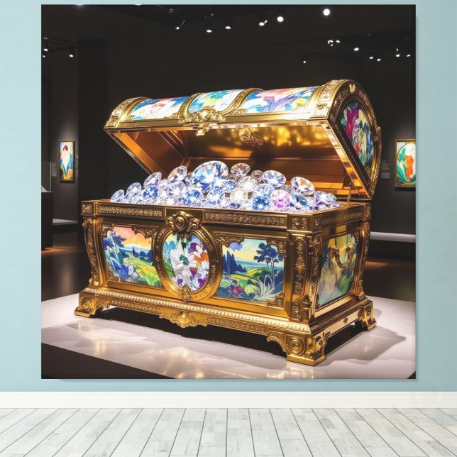 Lienzo Truhen voller Diamanten (Insitu (piso de madera))