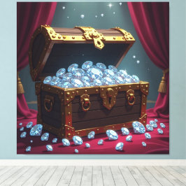 Lienzo Truhen voller Diamanten