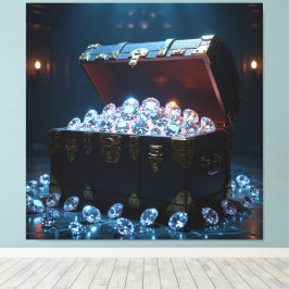 Lienzo Truhen voller Diamanten