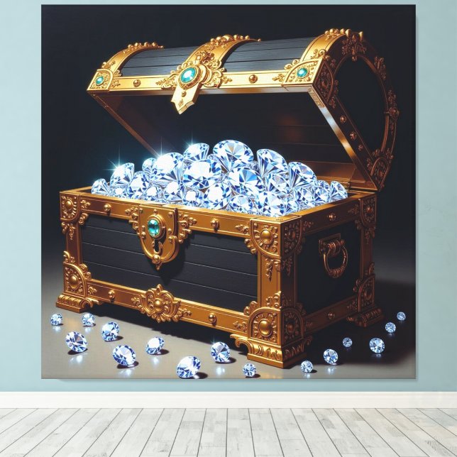 Lienzo Truhen voller Diamanten (Insitu (piso de madera))