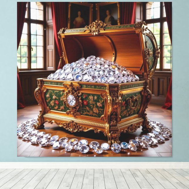 Lienzo Truhen voller Diamanten (Insitu (piso de madera))