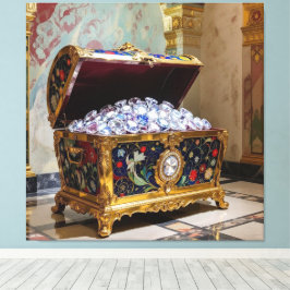 Lienzo Truhen voller Diamanten