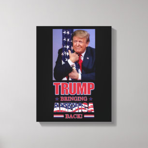 Lienzo Trump 2020 trae de vuelta a Estados Unidos