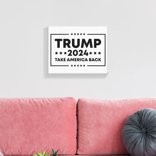 Lienzo Trump 2024: Trump recuperará a Estados Unidos (Insitu (Sala de estar))