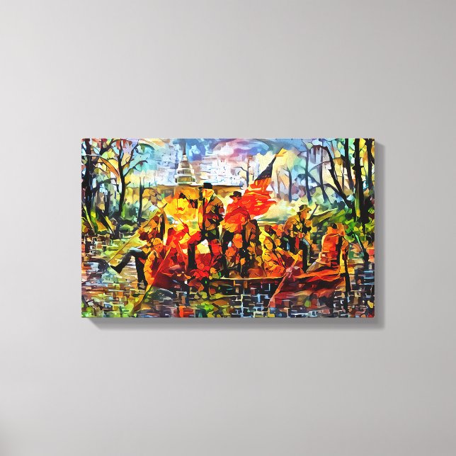 Lienzo Trump A Los Delaware (Anverso)