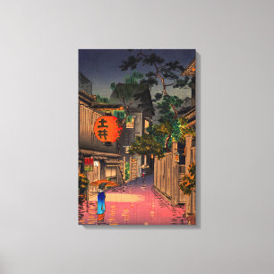 Lienzo Tsuchiya Koitsu - Tarde en Ushigome