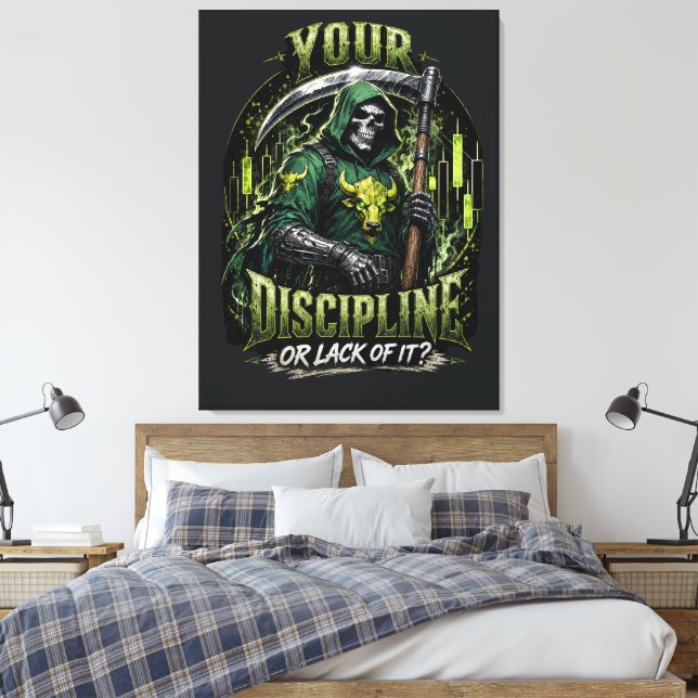 Lienzo Tu Disciplina o Falta de Ella Dark Reaper  (Insitu(Dormitorio))