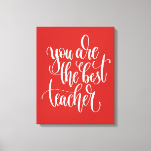 Lienzo Tu Eres El Mejor Profesor
