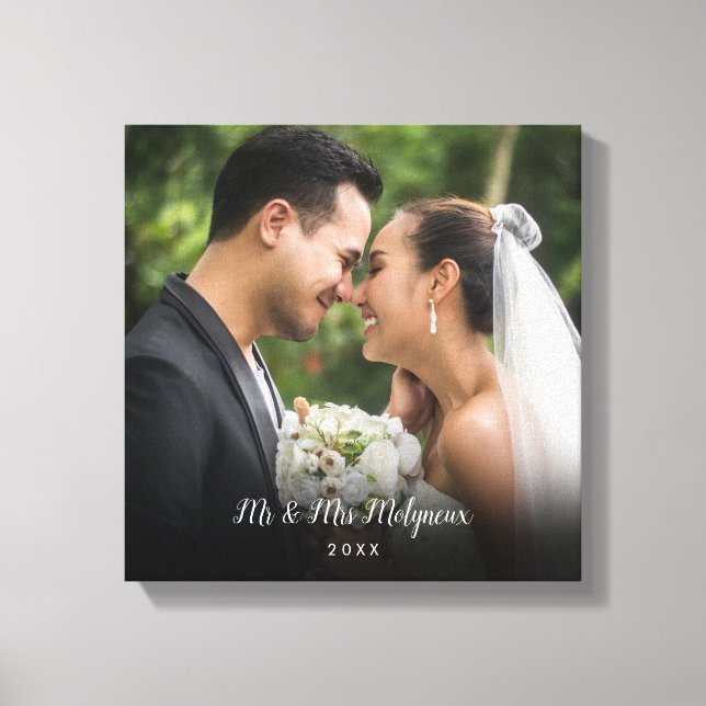 Lienzo Tu foto de boda favorita (Anverso)