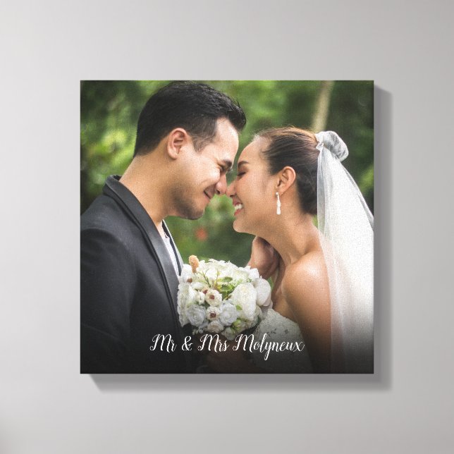 Lienzo Tu foto de boda favorita (Anverso)