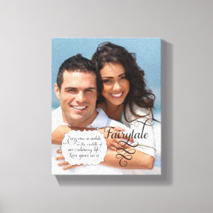 Lienzo Tu foto envuelta cuento de hadas