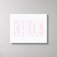 Tu Nombre | Texto Blanco en Rosa Claro