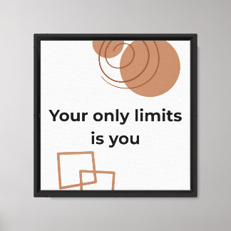 Lienzo Tu único límite eres tú Positivo Motivacional Mini